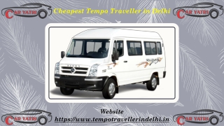 Cheapest tempo traveller in Delhi