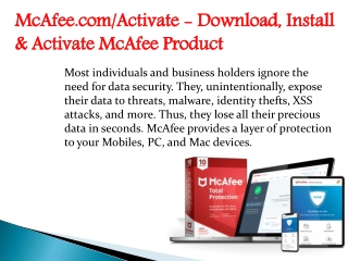 How to Activate McAfee – LiveSafe – Total Protection – Internet Security – Antivirus Plus