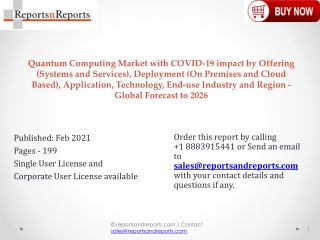 Quantum Computing Market with COVID-19 impact by Offering, Deployment, Application, Technology, End-use Industry and Reg