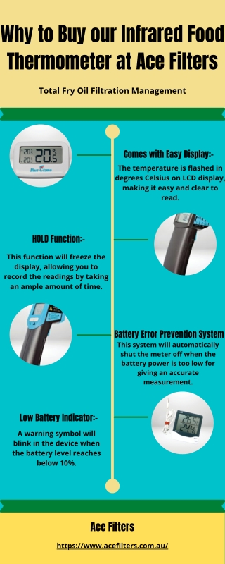 Why to Buy our Infrared Food Thermometer at Ace Filters