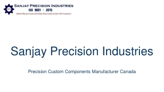 Precision Turned Parts Manufacturer Canada