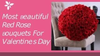 most beautiful red rose bouquets for valentine's day