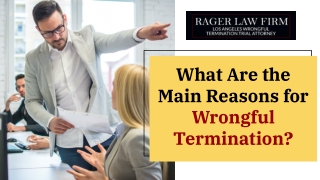 What Are the Main Reasons for Wrongful Termination?