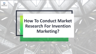 How to conduct market research for invention marketing?