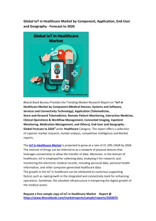 Global IoT in Healthcare Market Research Report 2020-2026