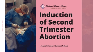 Second Trimester Abortion Methods