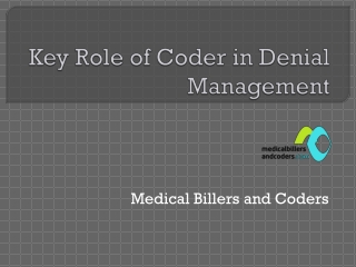 Key Role of Coder in Denial Management