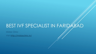 IVF Specialist in Faridabad
