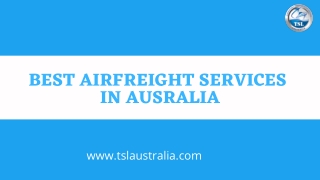 Best Air Freight Services in Australia