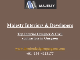 Interior Designers and Building contractor in Gurgaon