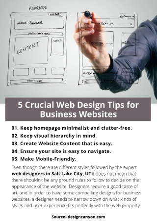 5 Crucial Web Design Tips for Business Websites