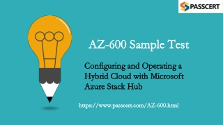 Microsoft Azure Stack Hub AZ-600 Dumps