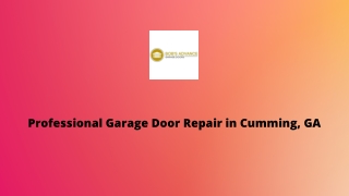 Garage Door Repair Cumming