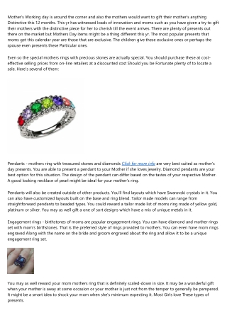 Where to Find Guest Blogging Opportunities on birthstone ring for mom