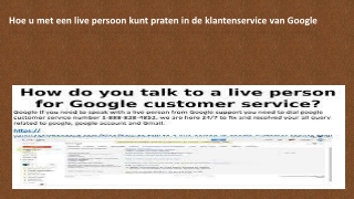 Hoe u met een live persoon kunt praten in de klantenservice van Google