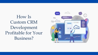 How Is Custom CRM Development Profitable for Your Business?