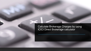 ICICI Direct Brokerage Calculator