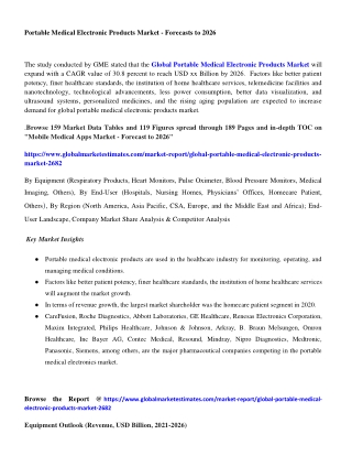 Global Portable Medical Electronic Products Market Research Report