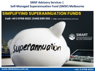 SMSF Advisory Services | Self-Managed Superannuation Fund (SMSF) Melbourne
