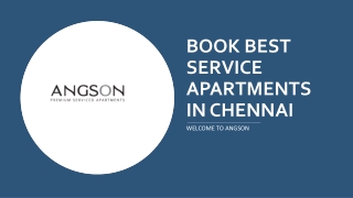 Book Best Service Apartments in Chennai