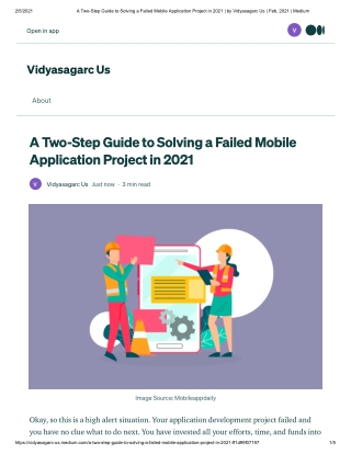 A Two-Step Guide to Solving a Failed Mobile Application Project in 2021