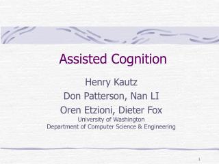 Assisted Cognition