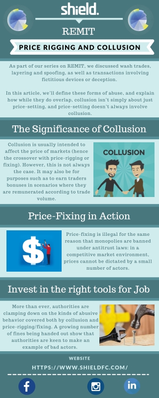 Collusion and Price Rigging - REMIT at Shield