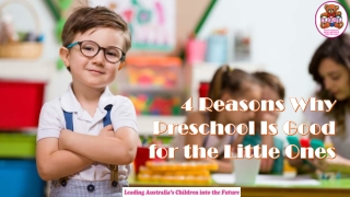 4 Reasons Why Preschool Is Good for the Little Ones