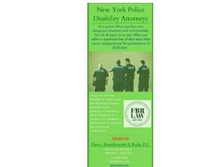 New York Police Disability Lawyers | Fusco, Brandenstein & Rada, P.C.