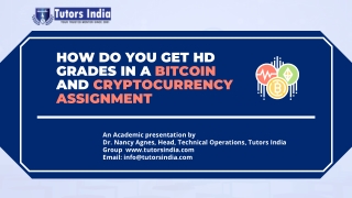 How do you get HD grades in a Bitcoin and Cryptocurrency assignment?