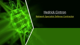 Hedrick Cintron - Network Specialist Defense Contractor