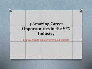 4 Amazing Career Opportunities in the VFX Industry