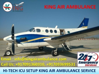 King Air Ambulance in Mumbai and Bangalore with Medical Team