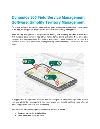 Dynamics 365 Field Service Management Software: Simplify Territory Management