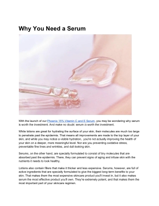 Vitamin C&E serum