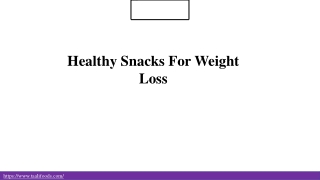 Healthy snacks for weight loss