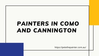 Painters in Como and Cannington