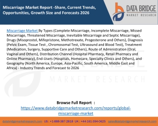 Miscarriage Market Report -Share, Current Trends, Opportunities, Growth Size and Forecasts 2026