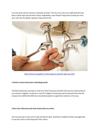 6 Tips to find a good plumber