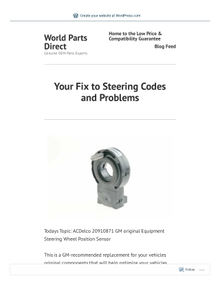 Your Fix to Steering Codes and Problems