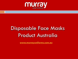 Disposable Face Masks Product Australia - Murray Uniforms