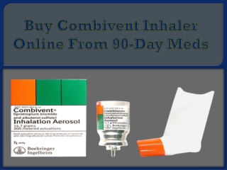 Buy Combivent Inhaler Online From 90-Day Meds