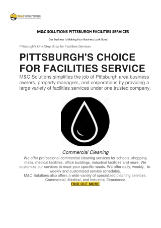 M&C Solutions Pittsburgh Facilities Services