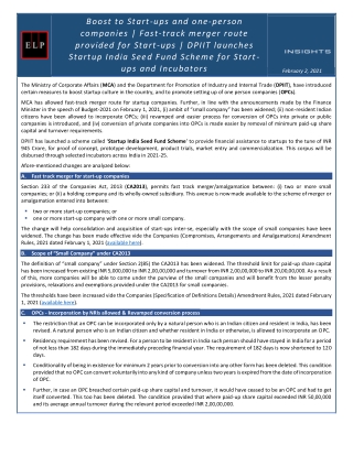 ELP-Corporate-Update-Boost-to-Start-ups-and-one-person-companies-Fast-track-merger-route-provided-for-Start-ups-DPIIT-la