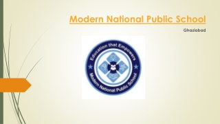 Modern National public school