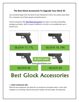 Best Glock Accessories