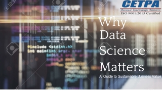 Why Data Science Matters?