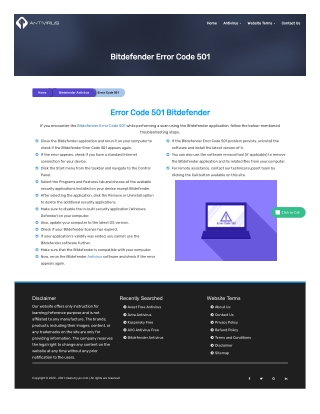 Fix: Bitdefender Error Code 501 | clean-my-pc.com