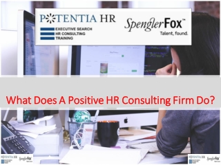 What Does A Positive HR Consulting Firm Do?