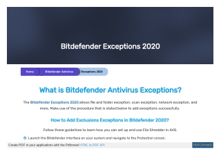 Bitdefender Exceptions 2020 | Exclude File System Access